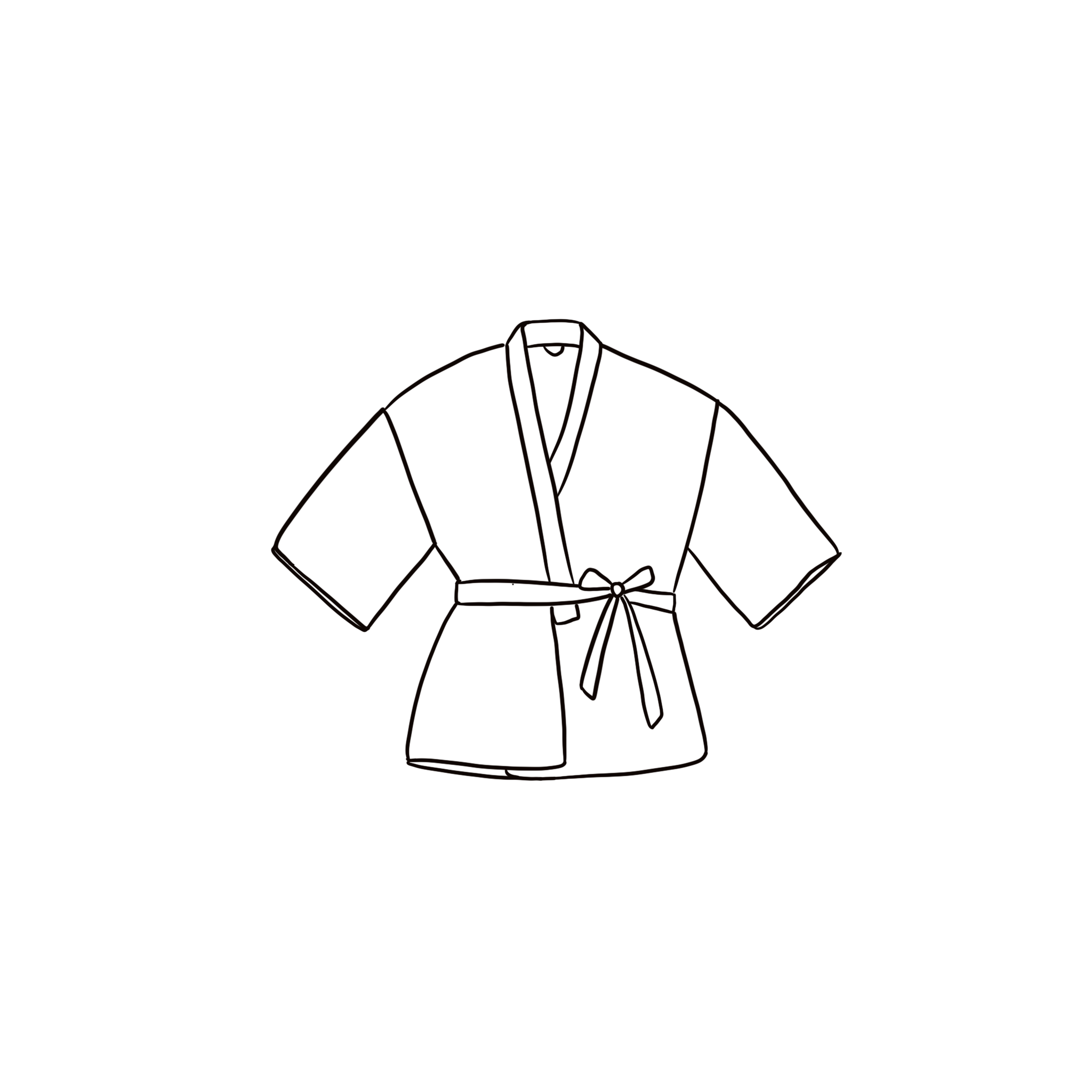 Womens Shortsleeve Chiffon Kimono Jacket Technical Stock Vector (Royalty  Free) 1983209774 | Shutterstock